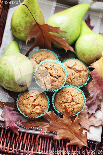 Image of muffins with pear