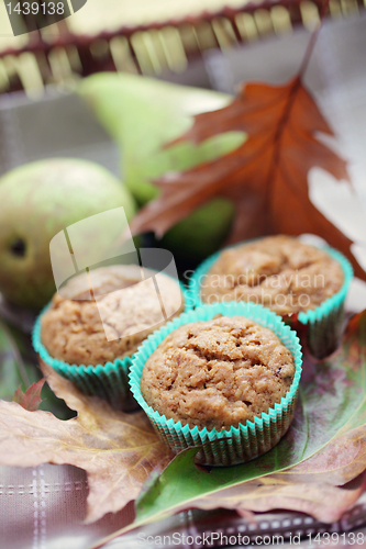 Image of muffins with pear