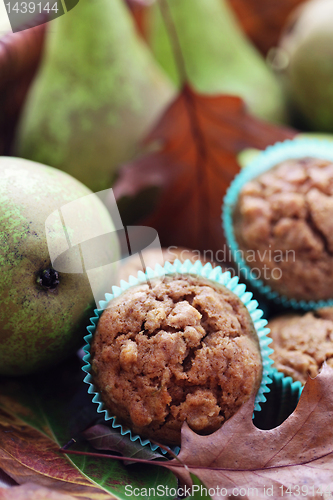 Image of muffins with pear