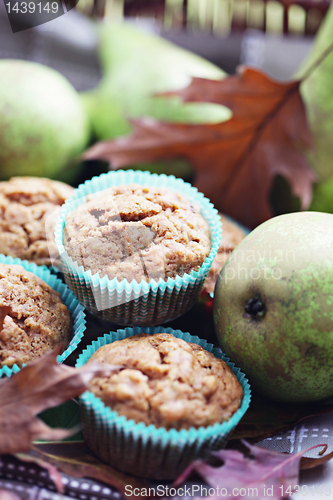 Image of muffins with pear