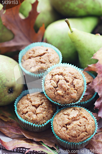 Image of muffins with pear