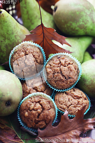 Image of muffins with pear