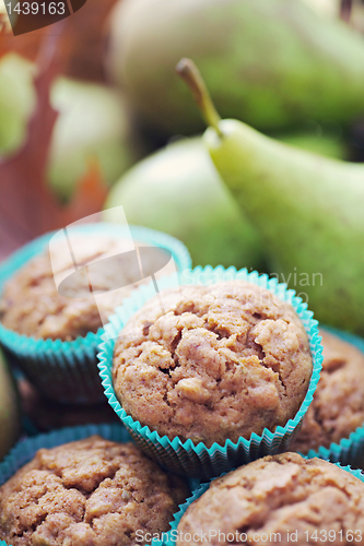 Image of muffins with pear
