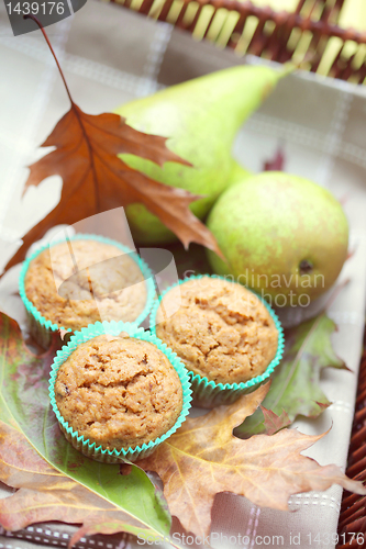 Image of muffins with pear