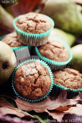 Image of muffins with pear