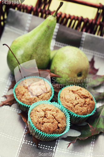 Image of muffins with pear