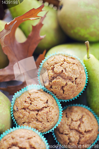 Image of muffins with pear