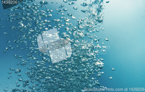 Image of water bubbles as background
