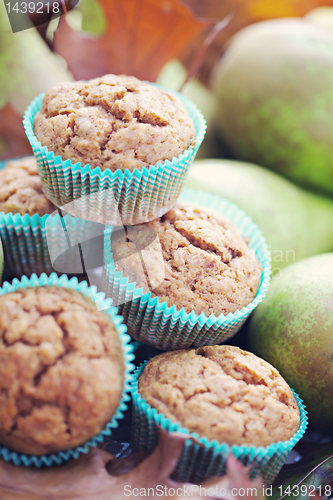 Image of muffins with pear