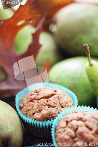 Image of muffins with pear