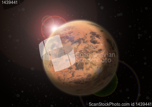 Image of red planet