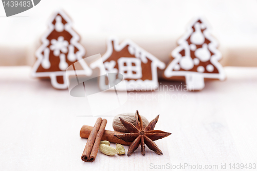 Image of gingerbreads with spices