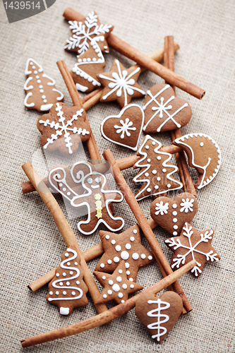 Image of gingerbreads with cinnamon