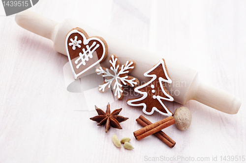 Image of gingerbreads with spices