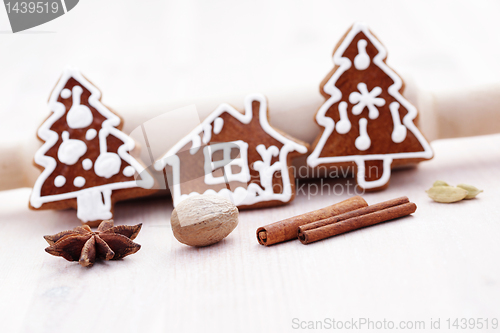 Image of gingerbreads with spices
