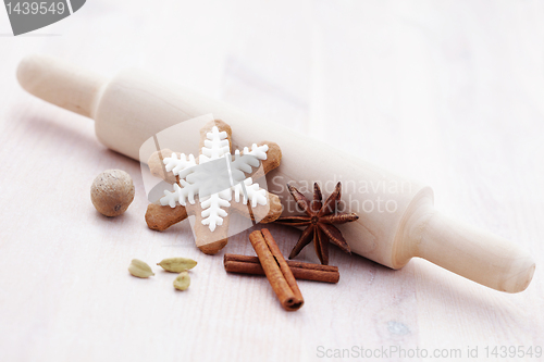 Image of gingerbreads with spices
