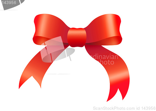 Image of Red Bow Illustration