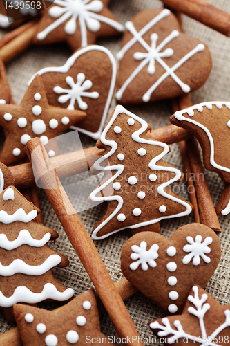 Image of gingerbreads with cinnamon
