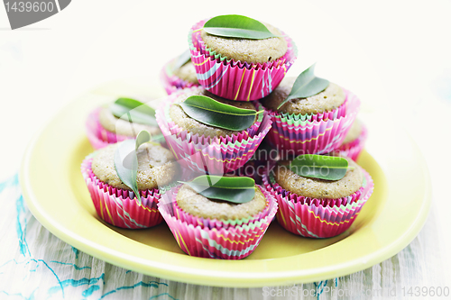 Image of green tea muffins