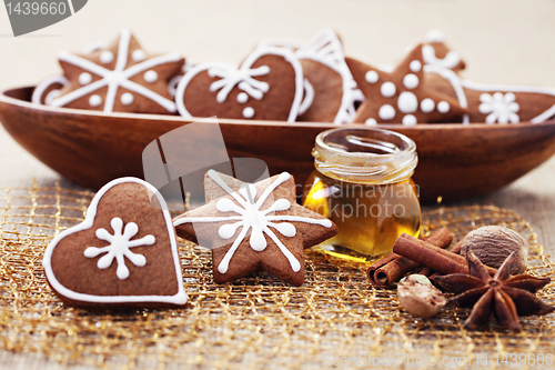 Image of gingerbreads with spices