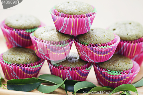 Image of green tea muffins