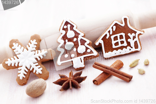 Image of gingerbreads with spices