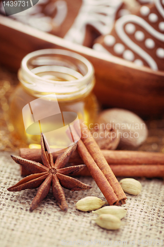 Image of gingerbreads with spices