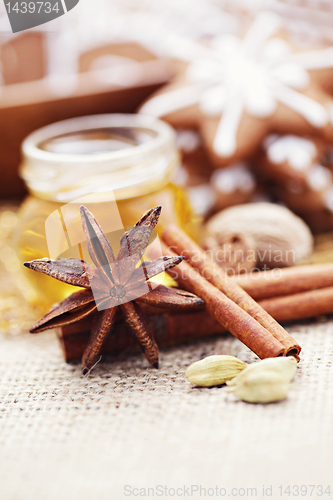 Image of gingerbreads with spices
