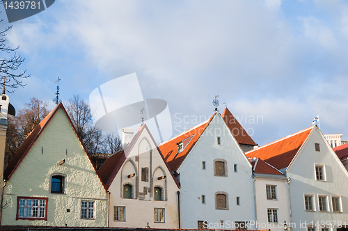 Image of Facade of the ancient house in Tallinn