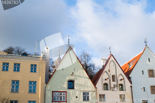 Image of Facade of the ancient house in Tallinn