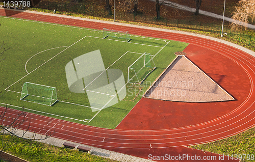 Image of top view of the stadium 