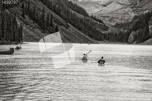 Image of Canoeing on the magnificent Lake Louis 