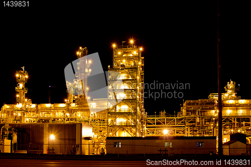 Image of Factory at night