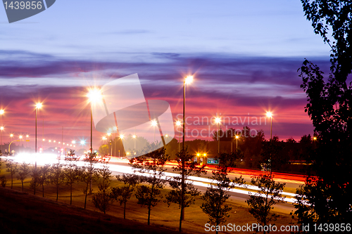 Image of Highway 1 at night