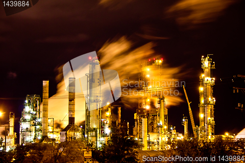 Image of Factory at night