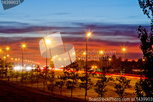 Image of Highway 1 at night