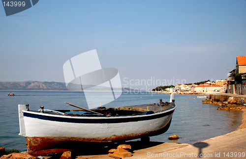 Image of boat on land