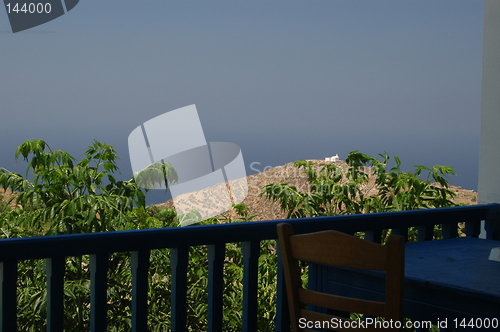 Image of table with greek church