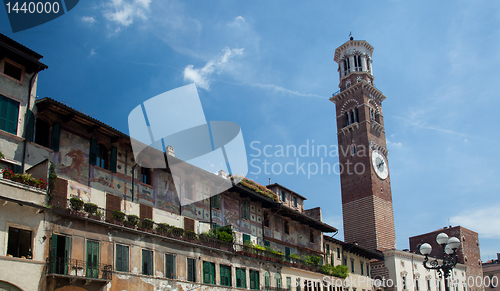 Image of Lamberti tower in Verona