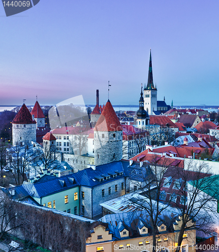 Image of Old town of Tallinn Estonia