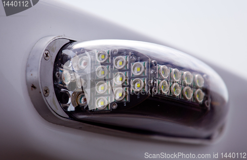 Image of Aircraft wing warning lights