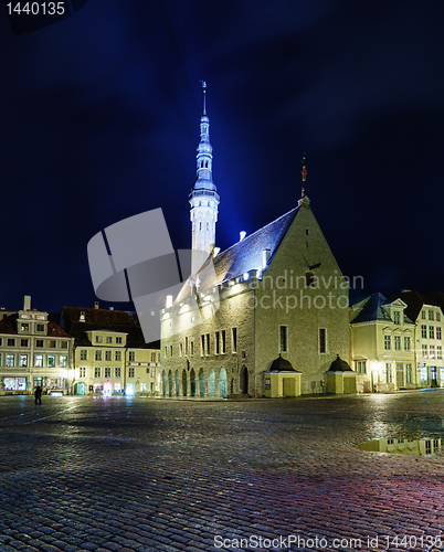 Image of Unusual view of Tallinn town hall
