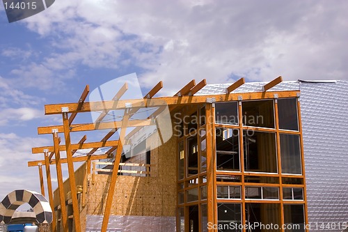 Image of Strip Mall Restaurant Roof Construction Site