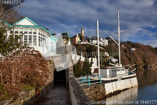 Image of Winter scene at Portmeirion in Wales
