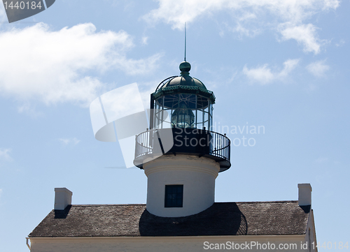 Image of Point Loma Lighthouse close up