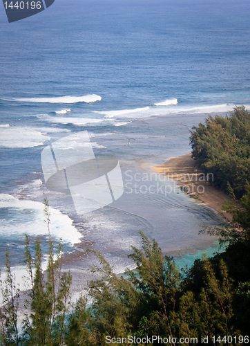 Image of Ke'e beach on Kauai