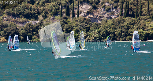 Image of Windsurfing on Lake Garda