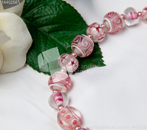 Image of Hand made bracelets in pink