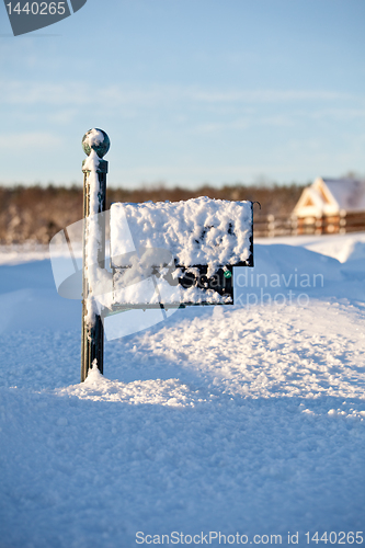 Image of Mailbox deep in snow