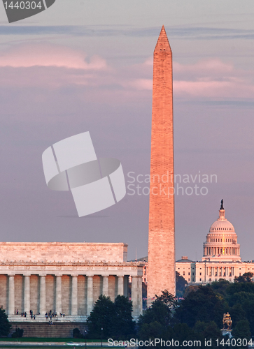 Image of Sunset over Washington DC